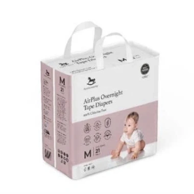 Michibaby Bỉm Đêm Applecrumby AirPlus Overnight Mega Mini NB S M L XL XXL siêu thấm 12h Giá 260.000₫ 8 Michibaby Bỉm Đêm Applecrumby AirPlus Overnight Mega Mini NB S M L XL XXL siêu thấm 12h Giá 260.000₫ 8