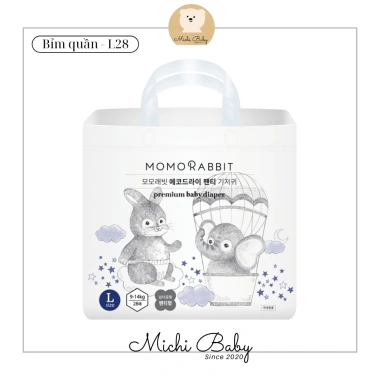 Michibaby Bỉm MOMORABBIT Hàn Siêu Mỏng 1 Thùng 4 Bịch MC3.481 - Thấm Hút Tốt, Giá ưu đãi 1.050.000 VND 24 Michibaby Bỉm MOMORABBIT Hàn Siêu Mỏng 1 Thùng 4 Bịch MC3.481 - Thấm Hút Tốt, Giá ưu đãi 1.050.000 VND 24