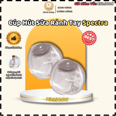 Michibaby Bộ Phụ Kiện Cúp Hút Sữa Rảnh Tay Spectra HANDSFREE 24/28mm MC627 An Toàn Tiết Kiệm Thời Gian Michibaby Bộ Phụ Kiện Cúp Hút Sữa Rảnh Tay Spectra HANDSFREE 24/28mm MC627 An Toàn Tiết Kiệm Thời Gian