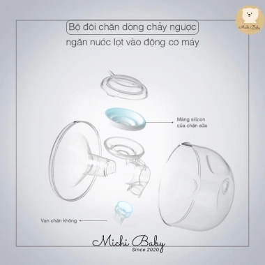 Michibaby Bộ Phụ Kiện Cúp Hút Sữa Rảnh Tay Spectra HANDSFREE 24/28mm MC627 An Toàn Tiết Kiệm Thời Gian 3 Michibaby Bộ Phụ Kiện Cúp Hút Sữa Rảnh Tay Spectra HANDSFREE 24/28mm MC627 An Toàn Tiết Kiệm Thời Gian 3