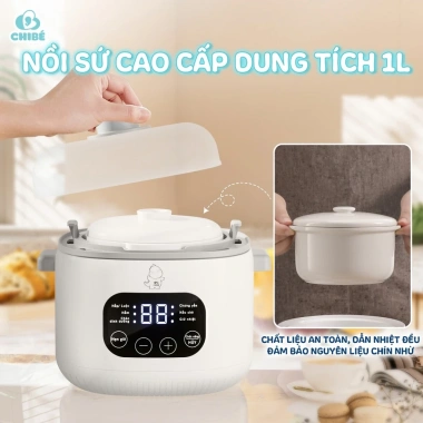 Michibaby Nồi Nấu Chậm CB042 1 Lít - Bảo Hành 18 Tháng, Giá Ưu Đãi 646.000₫ 7 Michibaby Nồi Nấu Chậm CB042 1 Lít - Bảo Hành 18 Tháng, Giá Ưu Đãi 646.000₫ 7