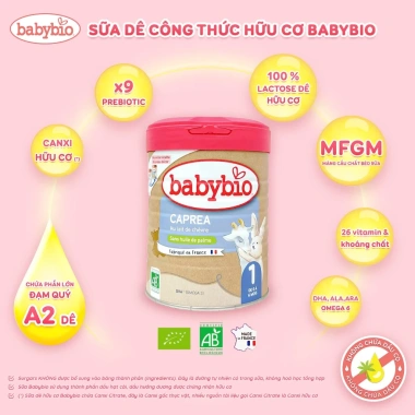 Michibaby Sữa Bò/Dê Hữu Cơ Babybio Pháp 1,2,3 Lon 800g MC683 - Chỉ 950.000 VND 4
