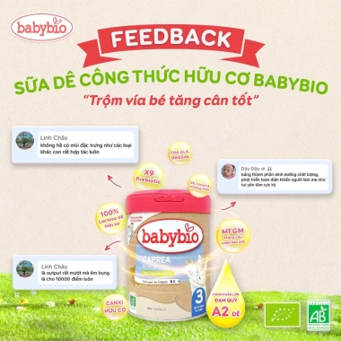 Michibaby Sữa Bò/Dê Hữu Cơ Babybio Pháp 1,2,3 Lon 800g MC683 - Chỉ 950.000 VND 8