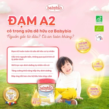 Michibaby Sữa Bò/Dê Hữu Cơ Babybio Pháp 1,2,3 Lon 800g MC683 - Chỉ 950.000 VND 9
