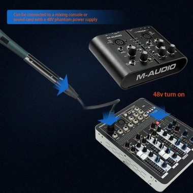 Micrô động 48V Hrtyvhin Claritys - Tăng cường âm thanh ghi âm nghệ sĩ biểu diễn, giảm giá 20%