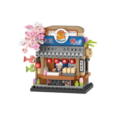 Micro Hạt Khối Xây Dựng Cửa Hàng Ăn Nhẹ, Cà Phê, Bắp Rang – Cabin Đồ Chơi 110k
