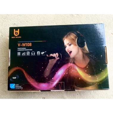 Micro karaoke không dây W-108 W003 - Màn hình LED chuyên nghiệp, giảm giá 485.527 VND 2