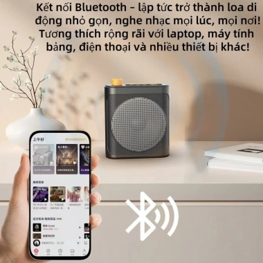Micro kẹp áo và loa phát thanh không dây, nam châm, chống hú thông minh, pin 25h, thu âm rõ ràng - chỉ 546.000₫ 8