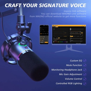 Micro MAONO PD200XS USB XLR Chơi Game PC-Phone - Chính Hãng, Bảo Hành 1 Năm, 2.3tr 4