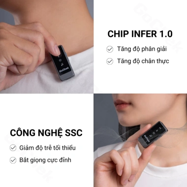 Micro Thu Âm Không Dây GoChek ULTRA S24 - 2 Chân Cắm, Live & Quay Video, Giá 890.000₫ 5