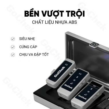 Micro Thu Âm Không Dây GoChek ULTRA S24 - 2 Chân Cắm, Live & Quay Video, Giá 890.000₫ 6