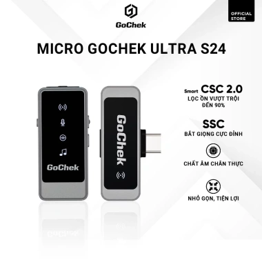Micro Thu Âm Không Dây GoChek ULTRA S24 - 2 Chân Cắm, Live & Quay Video, Giá 890.000₫ 9