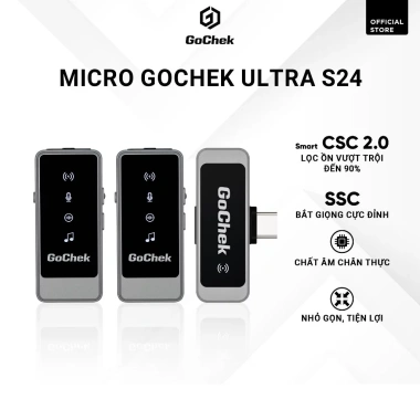 Micro Thu Âm Không Dây GoChek ULTRA S24 - 2 Chân Cắm, Live & Quay Video, Giá 890.000₫ 10