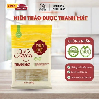 Miến Dong Đỏ Thảo Dược Sợi To Dinh Dưỡng Cao Ít Calo Giảm Cân 500g Dương Kiu