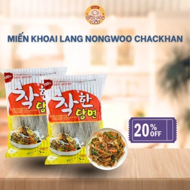 Miến khoai lang Yongsoo Hàn Quốc 1kg/2gói - Giá 78k, ăn chay, chính hãng 5