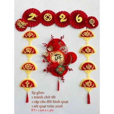 Miễn phí ship Bộ Trang Trí Tết 2.026 - Phong Thủy Tài Lộc, Giá chỉ 63.000đ