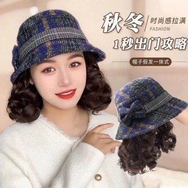 Miễn Ship Set Mũ + Tóc Giả Cao Cấp Dây Rút Bên Trong - Đẹp, Giá 40.000₫ 9 Miễn Ship Set Mũ + Tóc Giả Cao Cấp Dây Rút Bên Trong - Đẹp, Giá 40.000₫ 9