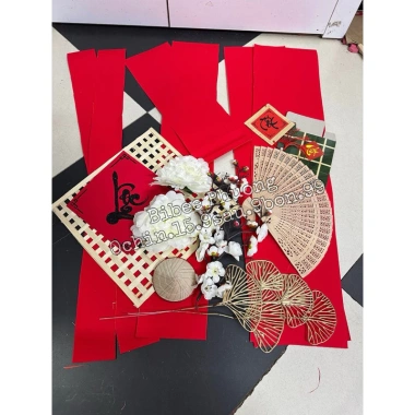 Miễn Ship Set Phèn Quạt Đỏ Phúc Lộc Trang Trí Tết Giá Ưu Đãi 155k