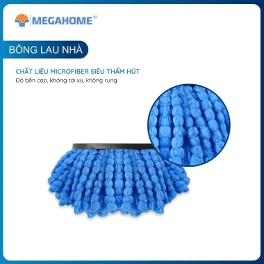 Miếng Bông Lau Nhà 360 độ Siêu Thấm Hút Dễ Gắn Mọi Cây Giá Chỉ 45.000 VND 2