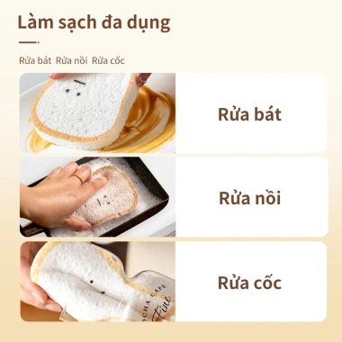 Miếng bọt biển rửa chén Simplus Pink HMCH001 hình gấu, bánh mì, chuột siêu xinh Giá chỉ 58.679₫ 7 Miếng bọt biển rửa chén Simplus Pink HMCH001 hình gấu, bánh mì, chuột siêu xinh Giá chỉ 58.679₫ 7