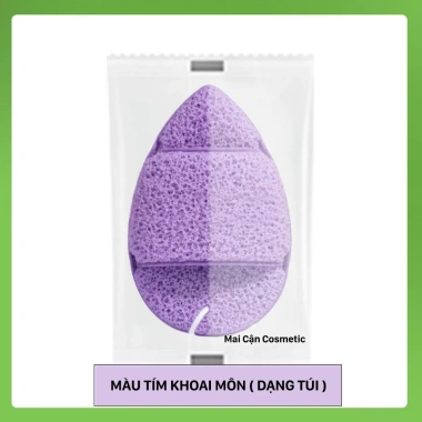 Miếng Bọt Biển Rửa Mặt 3 miếng - Puff mềm mại, làm sạch sâu lỗ chân lông, thân thiện da - chỉ 17.497₫