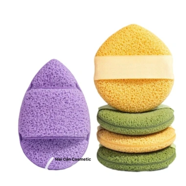 Miếng Bọt Biển Rửa Mặt 3 miếng - Puff mềm mại, làm sạch sâu lỗ chân lông, thân thiện da - chỉ 17.497₫