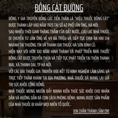 Miếng cao dán Đông y Đông Cát Đường - Giảm đau xương khớp, cổ vai, co cơ, thoái hoá - 45.000 VND