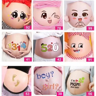Miếng Dán Ảnh Hoạt Hình Dễ Thương Biểu Hiện Mang Thai Mặt Bụng - Chống Đỡ, Hàng YM Giá 28.600₫ 2 Miếng Dán Ảnh Hoạt Hình Dễ Thương Biểu Hiện Mang Thai Mặt Bụng - Chống Đỡ, Hàng YM Giá 28.600₫ 2