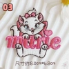 Miếng dán áo rách thêu hình mèo Marie 8cm - Patch vải ủi nhiệt, giảm giá 18k