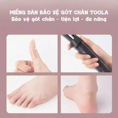 Miếng Dán Bảo Vệ Gót Chân TOOLA 20 Miếng - Giá chỉ 65k, Giảm Đau, Dễ Dán 6 Miếng Dán Bảo Vệ Gót Chân TOOLA 20 Miếng - Giá chỉ 65k, Giảm Đau, Dễ Dán 6