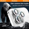 Miếng dán camera kim loại kim tuyến đa sắc cho iPhone 11-17 Pro Max Air 38.500 VND