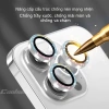 Miếng dán camera kim loại kim tuyến đa sắc cho iPhone 11-17 Pro Max Air 38.500 VND 2