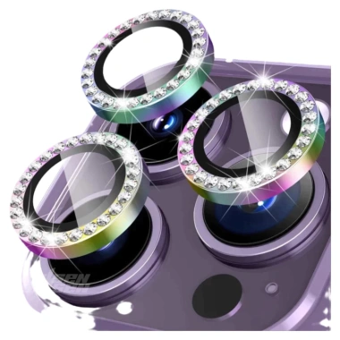 Miếng dán camera lấp lánh viền kim loại cho iPhone 17/16/15/14/13/12/11 Pro Max - Giá chỉ 38.500 VND 7