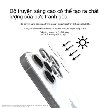 Miếng dán camera lấp lánh viền kim loại cho iPhone 17/16/15/14/13/12/11 Pro Max - Giá chỉ 38.500 VND 9