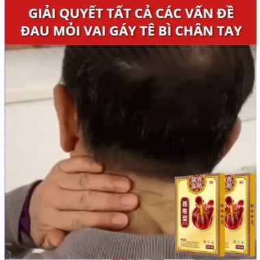 Miếng dán cao thảo dược Cốt Khang giảm đau cổ, vai gáy - ấm nóng, chỉ 29.900đ 2