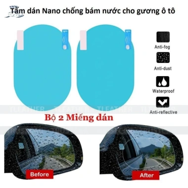 Miếng dán chống bám nước cho gương kính ô tô - Bảo vệ không thấm, giảm còn 25.000 VND Miếng dán chống bám nước cho gương kính ô tô - Bảo vệ không thấm, giảm còn 25.000 VND