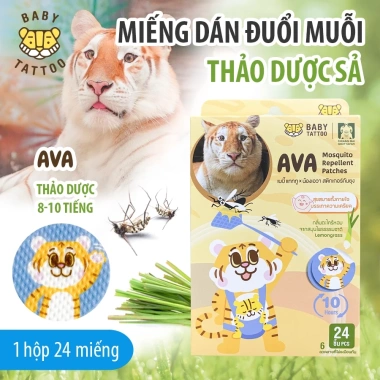 Miếng Dán Chống Muỗi Baby Tattoo Thiên Nhiên Hương Thảo Dược 24 miếng - Giá 190.000 9