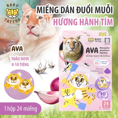 Miếng Dán Chống Muỗi Baby Tattoo Thiên Nhiên Hương Thảo Dược 24 miếng - Giá 190.000 10