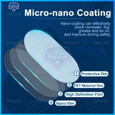 Miếng Dán Chống Nước, Chống Sương Mù Kính Chiếu Hậu Xe Hơi - Bảo Vệ Tối Đa, Dễ Dán, Giá Rẻ 18.810 VND