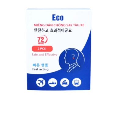 Miếng dán chống say tàu xe Eco 72h - Hộp 2 miếng, giảm còn 20.000đ, nhanh chóng 3