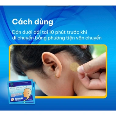 Miếng Dán Chống Say Tàu Xe Motion Sickness Patch - Giảm Buồn Nôn, Chóng Mặt, Giá chỉ 38.000₫