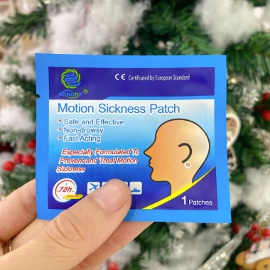 Miếng Dán Chống Say Tàu Xe Motion Sickness Patch - Giảm Buồn Nôn, Chóng Mặt, Hộp 10 miếng, Giá ưu đãi 94.000₫