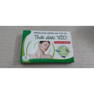 Miếng dán chống say tàu xe thảo dược Vio Hộp 2 túi giá ưu đãi 18.000