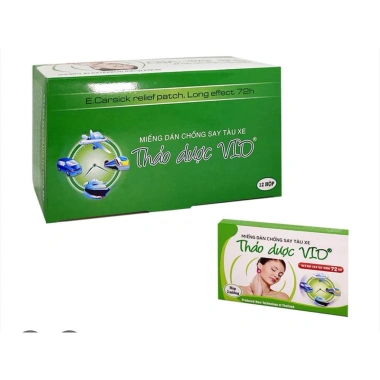 Miếng Dán Chống Say Tàu Xe VIO - Giảm Buồn Nôn, Mệt Mỏi - Hộp 2 miếng - 120.000 VND