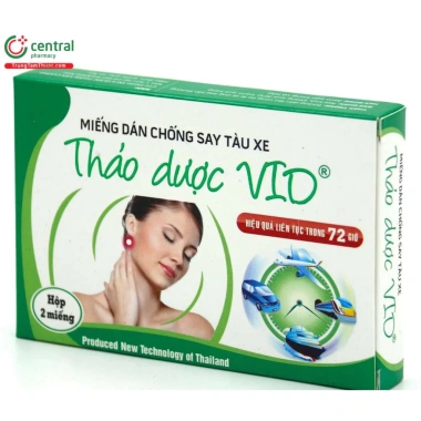 Miếng Dán Chống Say Tàu Xe VIO - Giảm Buồn Nôn, Mệt Mỏi - Hộp 2 miếng - 120.000 VND