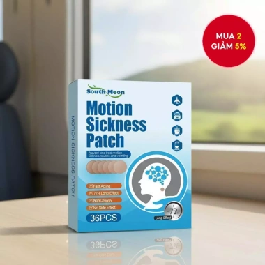 Miếng dán chống say xe giảm buồn nôn, chóng mặt khi đi ô tô, tàu biển - 61.600₫
