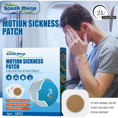 Miếng Dán Chống Say Xe Thảo Mộc Giảm Chóng Mặt Buồn Nôn - 10 Miếng Cho Người Lớn & Trẻ Em, Giá 49.000₫