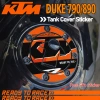 Miếng Dán Chống Thấm Nước & Trầy Xước Mờ Nắp Bình KTM DUKE 790/890 - Bảo Vệ