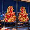 Miếng dán cửa 3D năm con ngựa 2.026 - Trang trí cung hoàng đạo vàng hoạt hình, giá Tết 42.228 VND 3