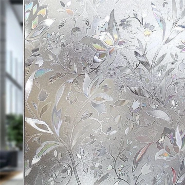 Miếng Dán Cửa Kính 45x100cm Hoa Tulip Chống UV Tháo Rời Khách Ngủ Tắm 76.032đ